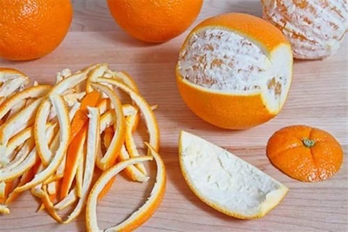 چطور دندان های سفید داشته باشیم : با مالیدن پوست پرتقال
